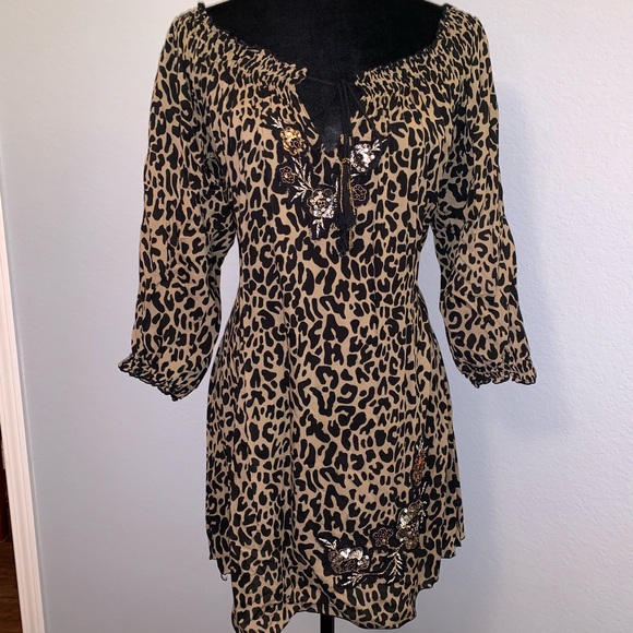 Krista Lee Dresses & Skirts - Krista Lee Leopard Dress
